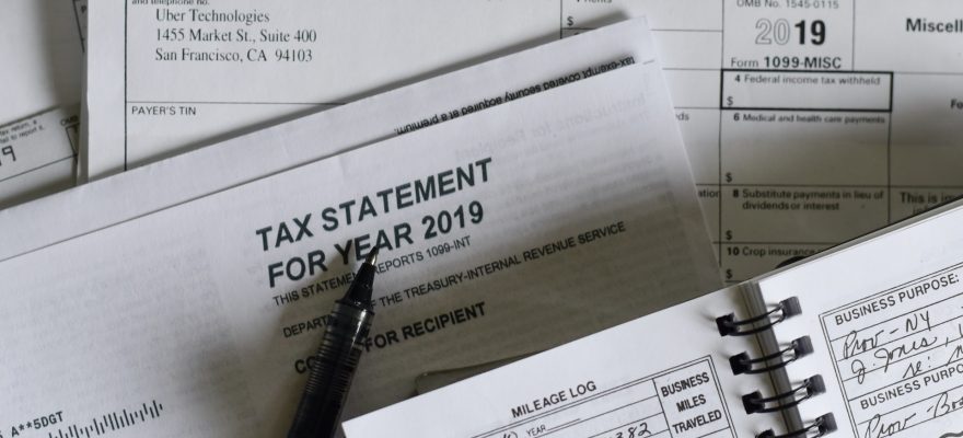 business documents on the table