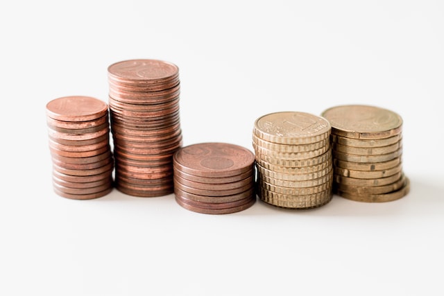 coins on the table