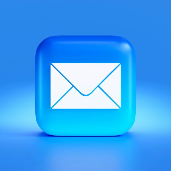 a-blue-button-with-a-white-envelope-on-it